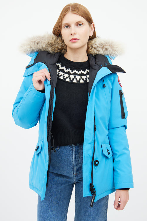 Blue Montebello Down 
Fur Hood Parka