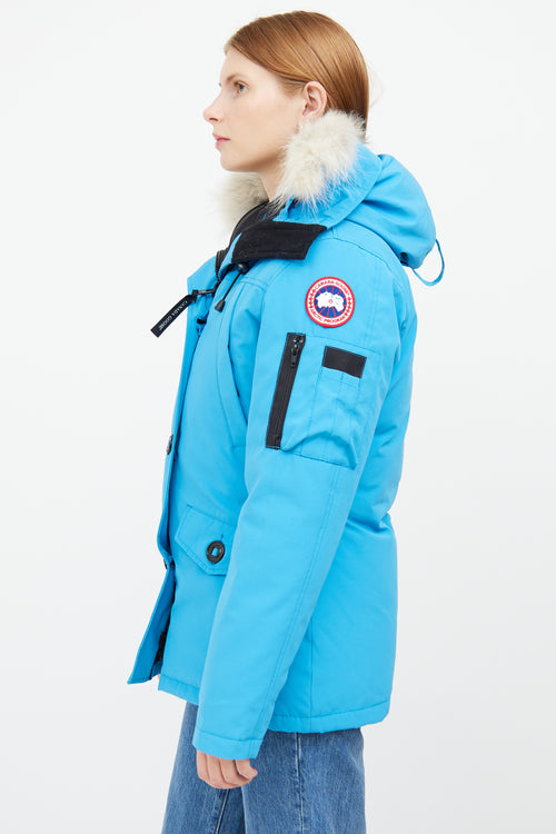 Blue Montebello Down 
Fur Hood Parka