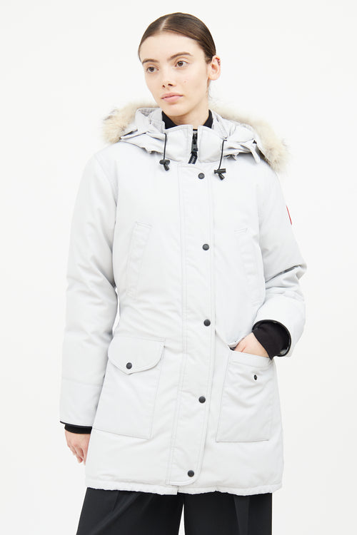 Canada Goose Light Grey Trillium Heritage Parka Coat