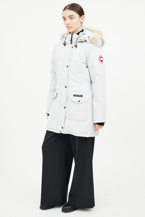 Canada Goose Light Grey Trillium Heritage Parka Coat