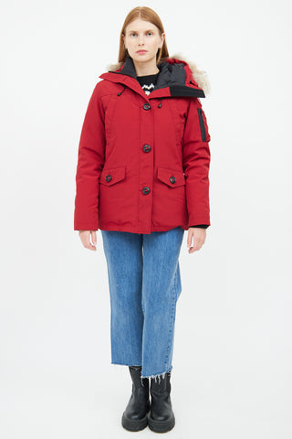 Red Montebello Down 
Fur Hood Parka