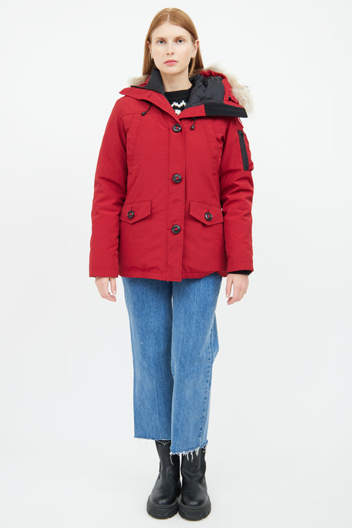 Red Montebello Down 
Fur Hood Parka