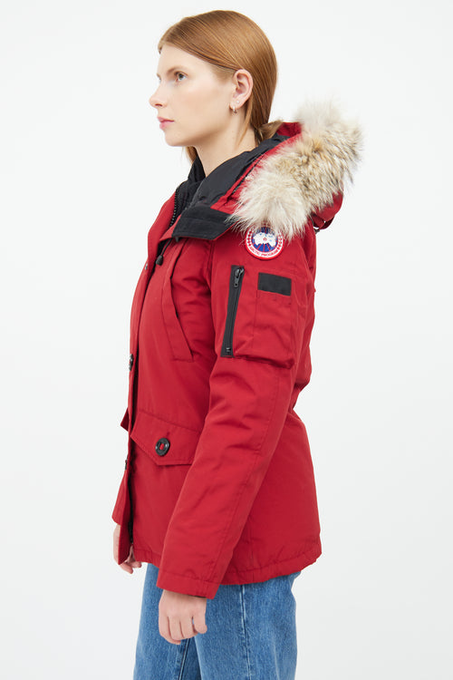 Red Montebello Down 
Fur Hood Parka