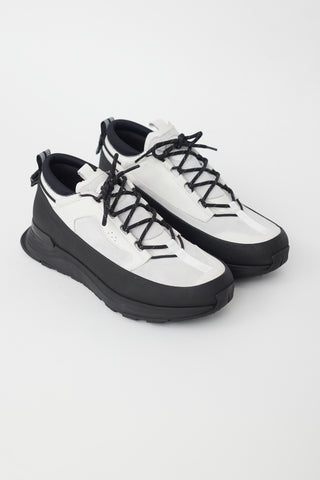 Canada Goose White 
Black Glacier Trail Sneaker