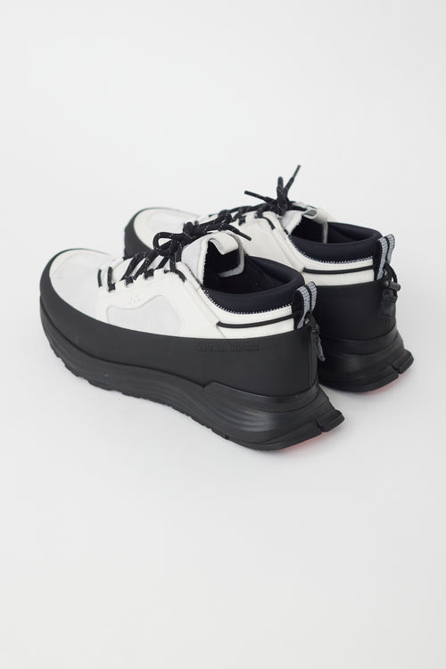 Canada Goose White 
Black Glacier Trail Sneaker