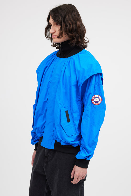 Canada Goose X Angel Chen Blue Baner Bomber Jacket