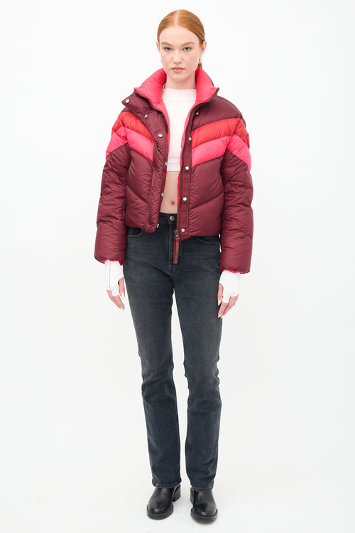 Canada Goose X Reformation Pink Reversible Mila Puffer Jacket