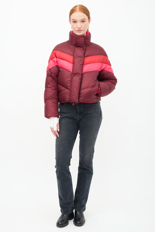 Canada Goose X Reformation Pink Reversible Mila Puffer Jacket