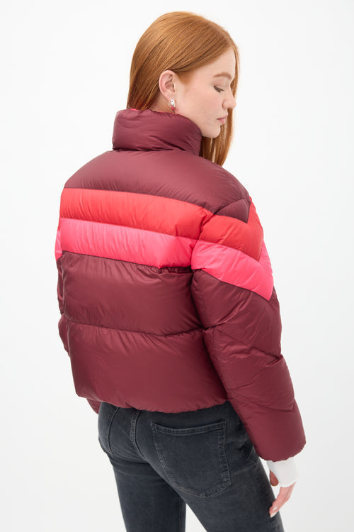 Canada Goose X Reformation Pink Reversible Mila Puffer Jacket