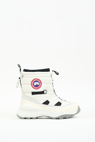 Canada Goose White Nylon Toronto Boot