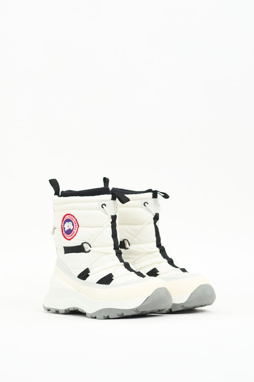 Canada Goose White Nylon Toronto Boot