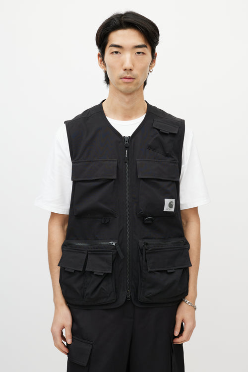 Carhartt Work In Progress Black Cargo Vest