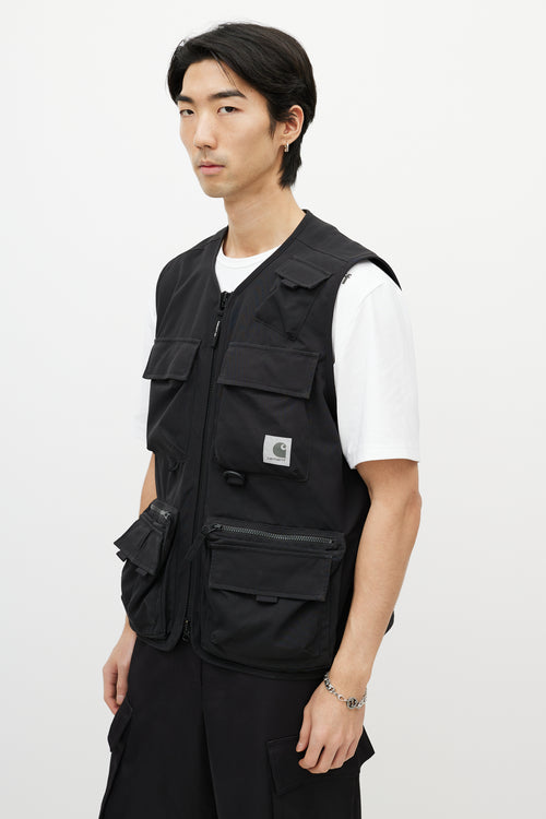 Carhartt Work In Progress Black Cargo Vest