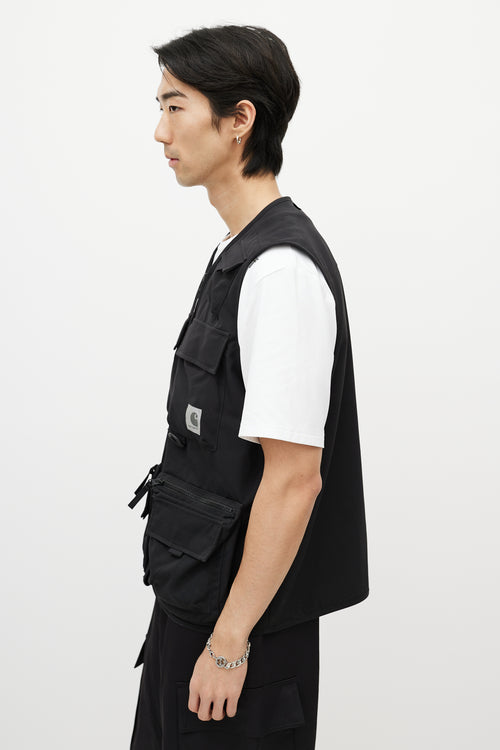 Carhartt Work In Progress Black Cargo Vest