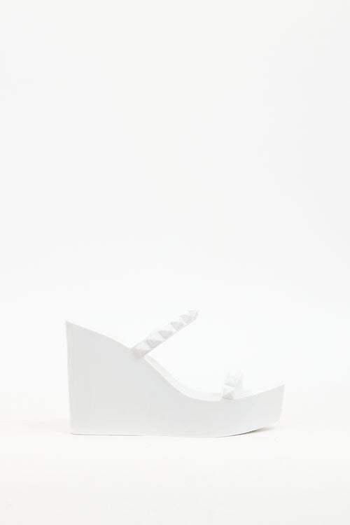 Carmen Sol White Jelly Tonino Wedge Sandal