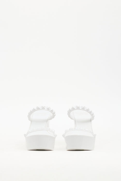 Carmen Sol White Jelly Tonino Wedge Sandal