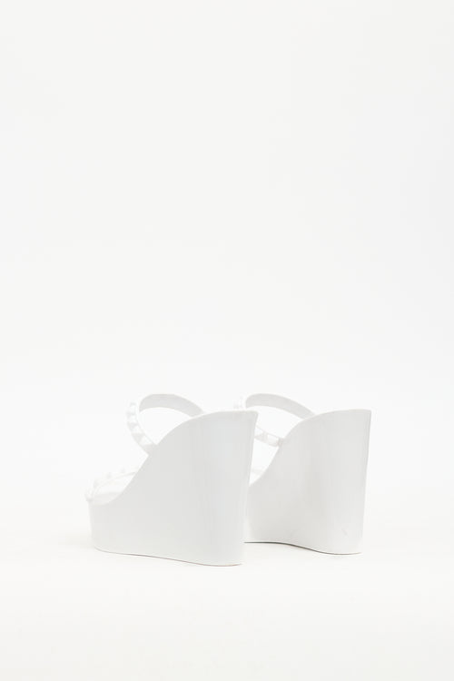 Carmen Sol White Jelly Tonino Wedge Sandal