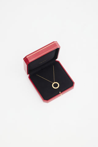 Cartier 18K Yellow Gold 
Diamond Love Necklace