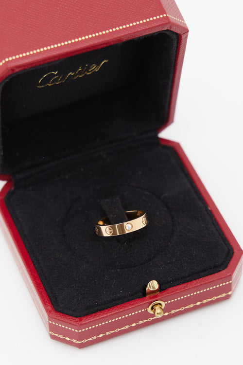 Cartier 18K Yellow Gold Diamond Love Ring