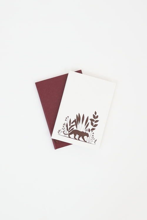 Cartier 2023 White 
Red Jungle Graphic Notebook