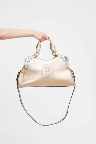 Cartier Gold Marcello Two-Way Bag