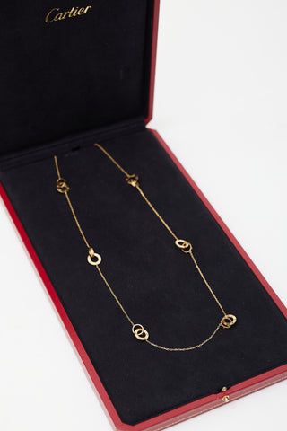 Cartier 18K Yellow Gold Love Necklace