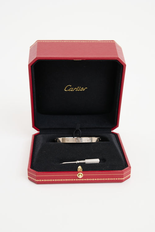 Cartier 18K White Gold Love Bangle