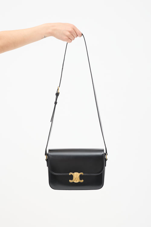 2020 Black Classique Triomphe Medium Shoulder Bag