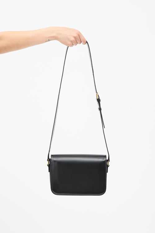 2020 Black Classique Triomphe Medium Shoulder Bag