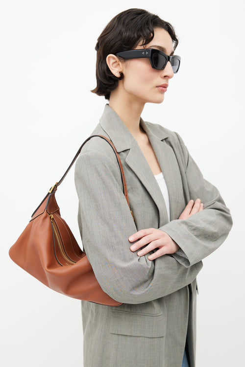 Celine 2021 Brown Romy Medium Shoulder Bag