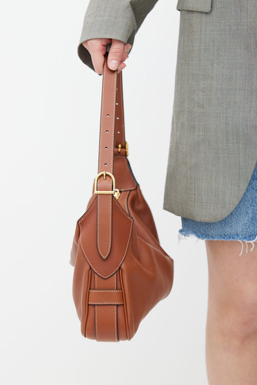 Celine 2021 Brown Romy Medium Shoulder Bag