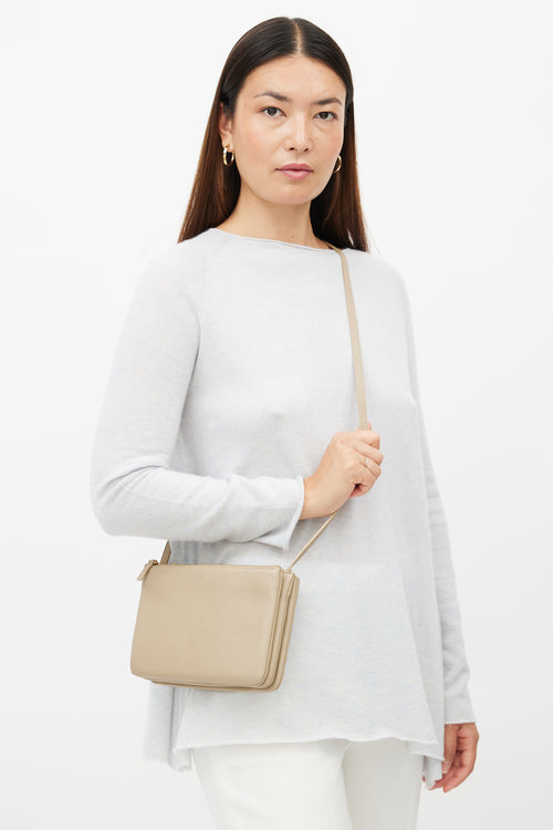 Celine Beige Trio Leather Bag