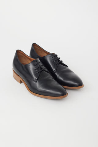 Celine Black Leather Derby