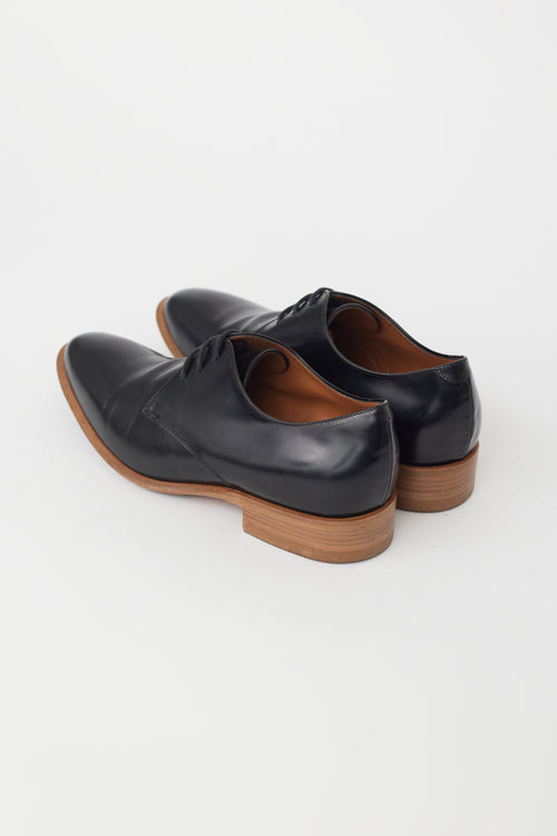 Celine Black Leather Derby