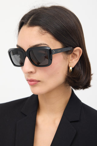 Celine Black CL40091I Rectangular Sunglasses