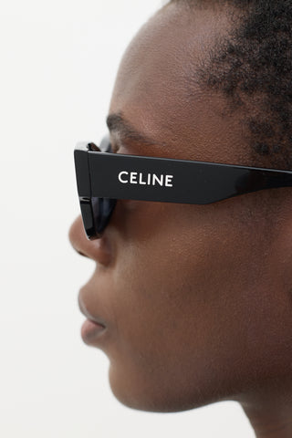 Celine Black 
White CL40197U Wayfarer Sunglasses