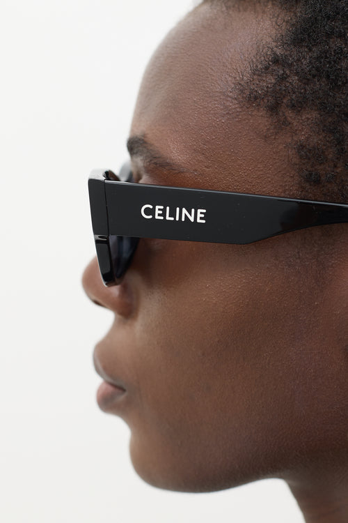 Celine Black 
White CL40197U Wayfarer Sunglasses