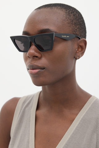 Celine Black CL41468/S Angular Sunglasses