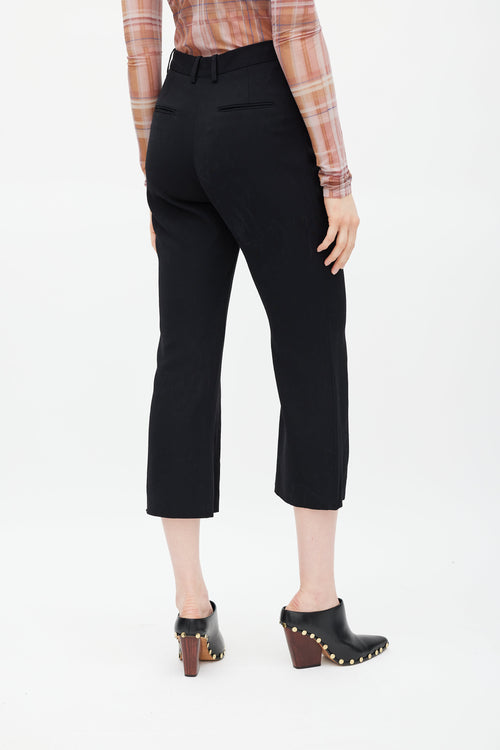 Celine Black Cropped Trouser