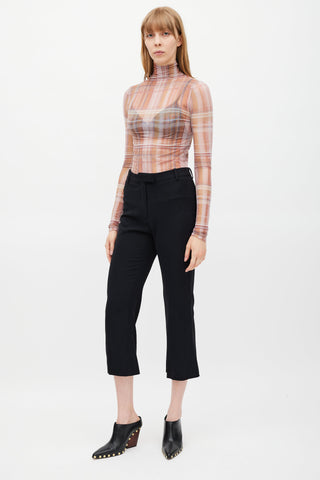 Celine Black Cropped Trouser