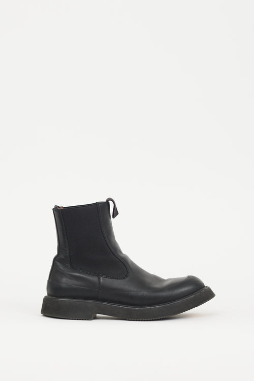 Celine Black Leather Margaret Chelsea Boot