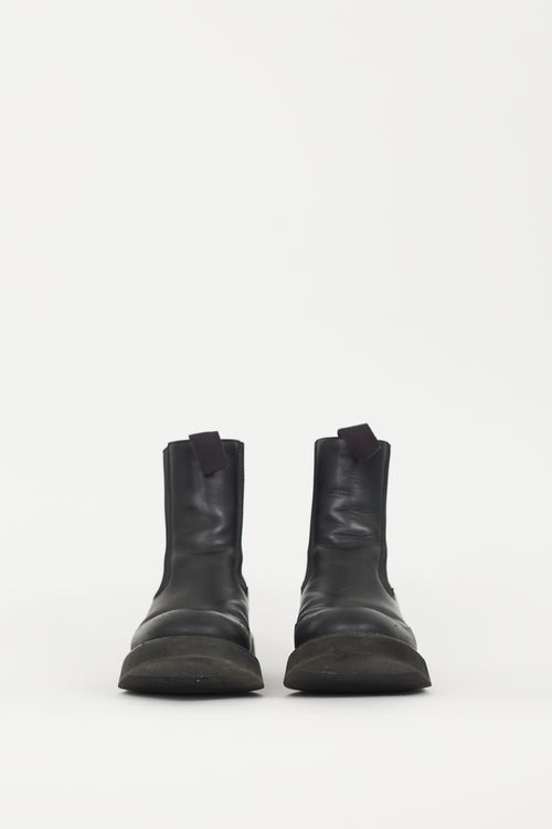 Celine Black Leather Margaret Chelsea Boot