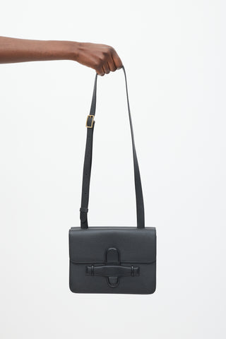 Celine Black Leather Medium Symmetrical Bag