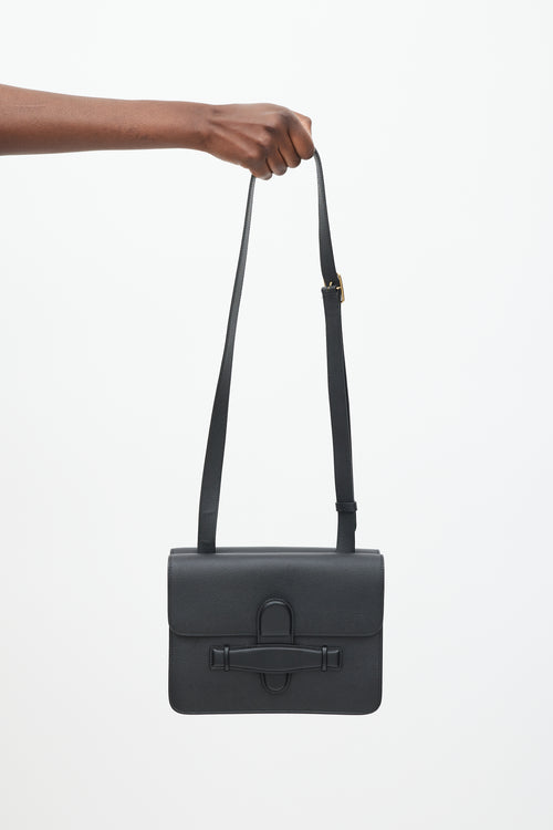 Celine Black Leather Medium Symmetrical Bag