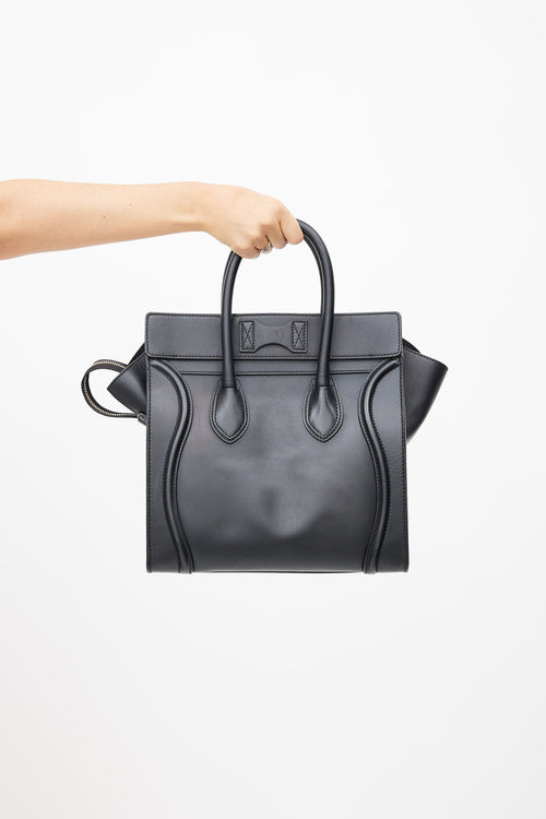 Celine 2012 Black Luggage Mini Tote  Bag