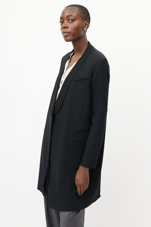 Celine Black Oversized Tuxedo Blazer