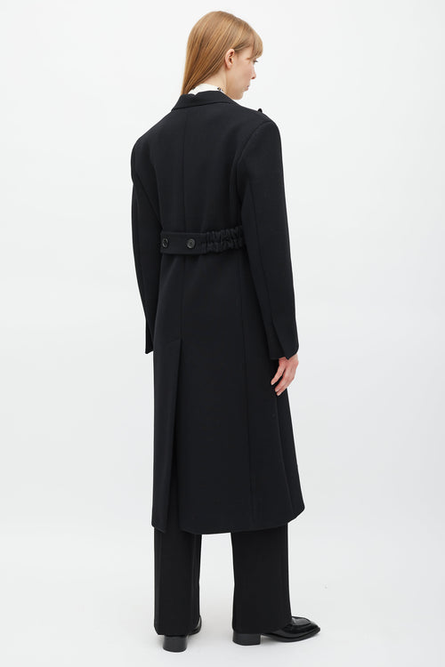 Celine Black Satin Coat