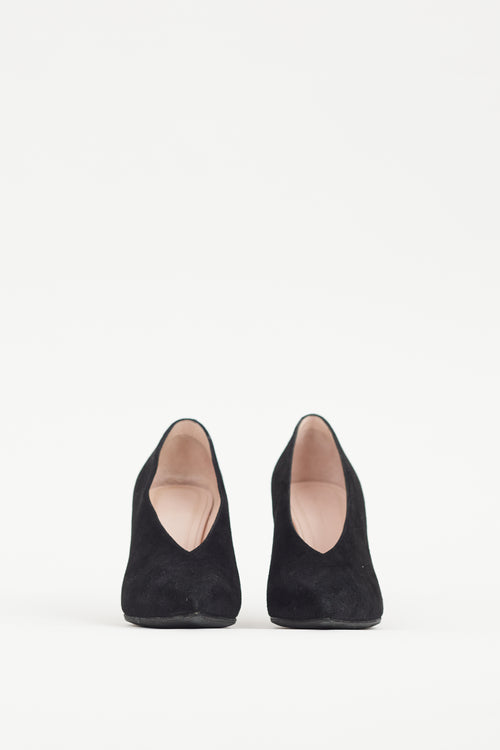 Celine Black Suede Heel