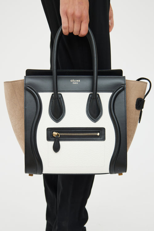 Celine Tri-Color Luggage Tote