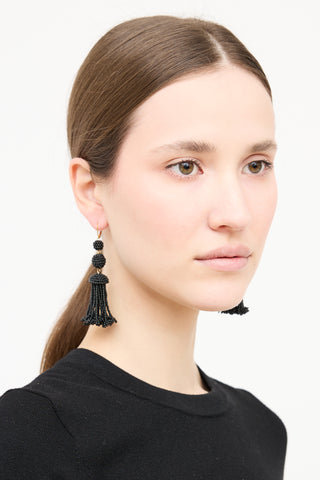 Celine Beaded Tassel Earring